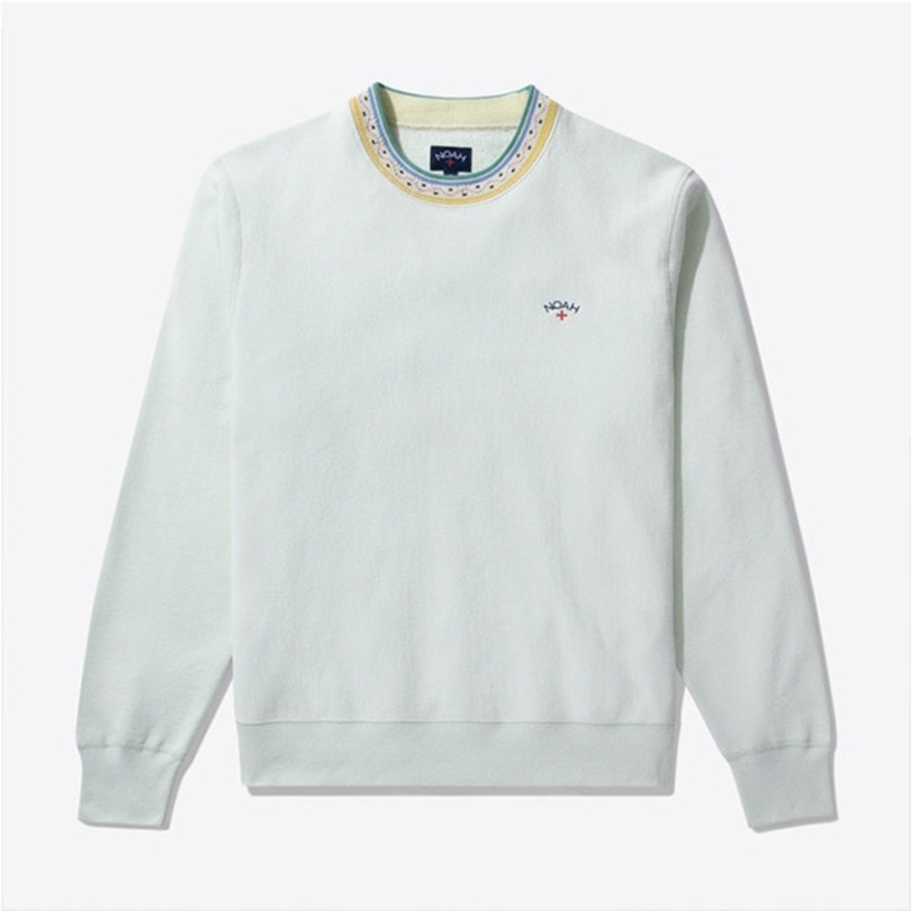 Noah | Jacquard Polka Dot Collar Crewneck
